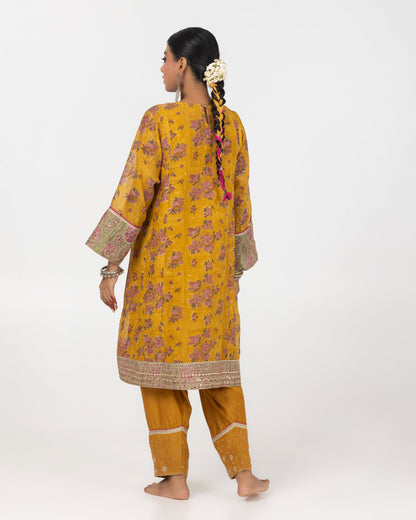 Shaadmaani Hand Block Printed Kurta
