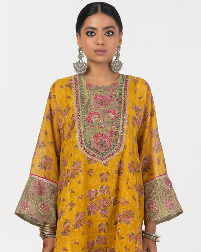 Shaadmaani Hand Block Printed Kurta