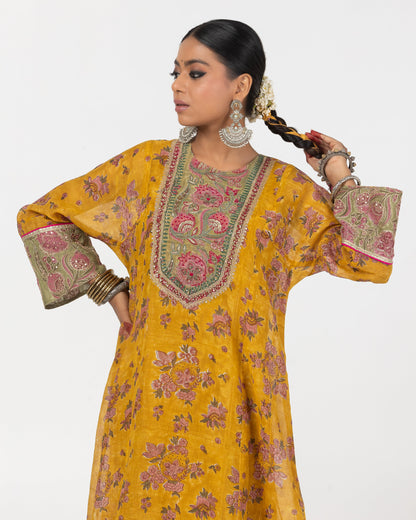 Shaadmaani Hand Block Printed Kurta
