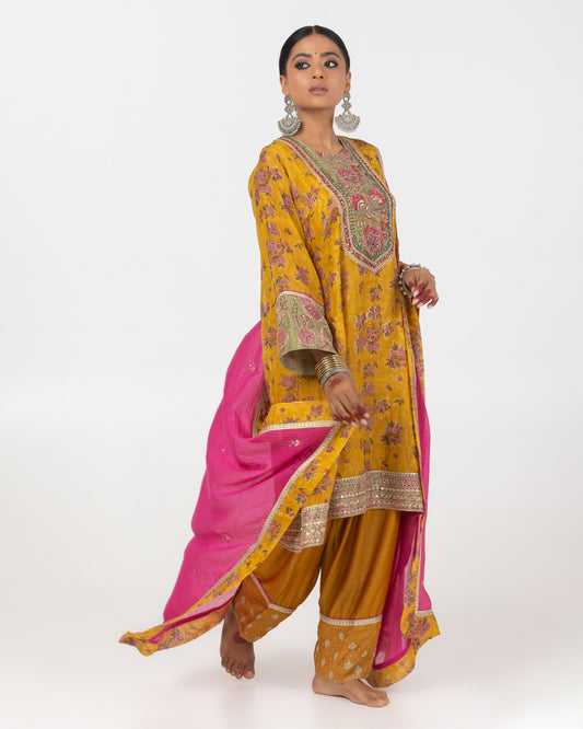 Shaadmaani Hand Block Printed Kurta Set