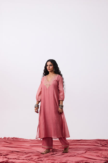 Prarambh Embroidered Kurta Set