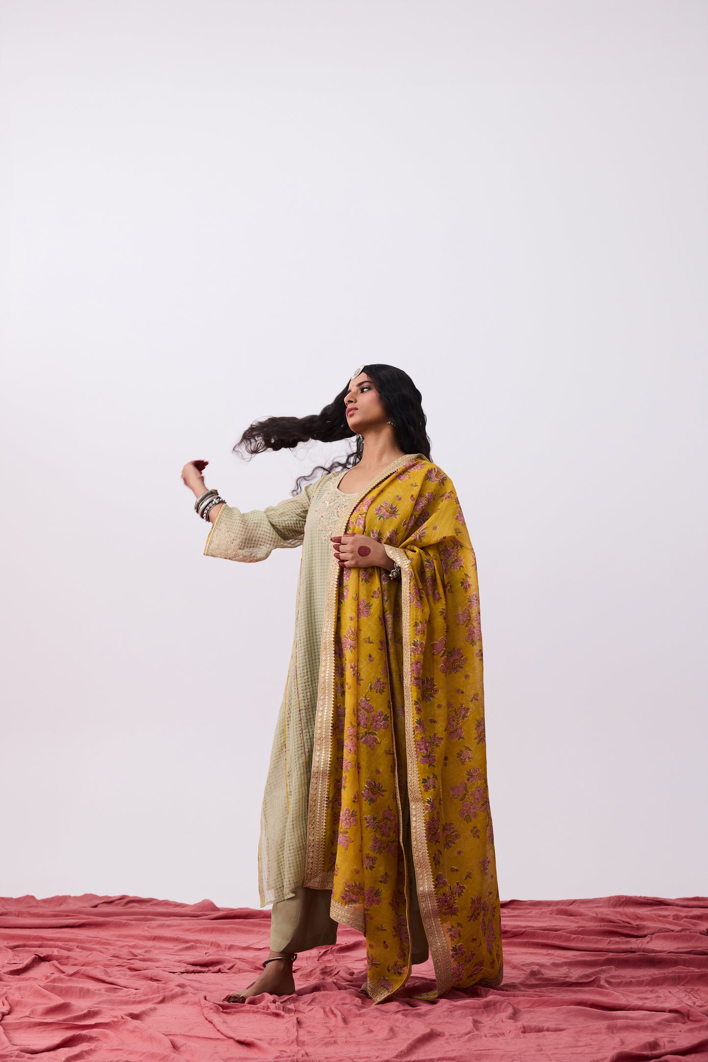 Arunima Hand Block Printed Dupatta