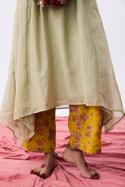 Aangan Hand Block Printed Pants