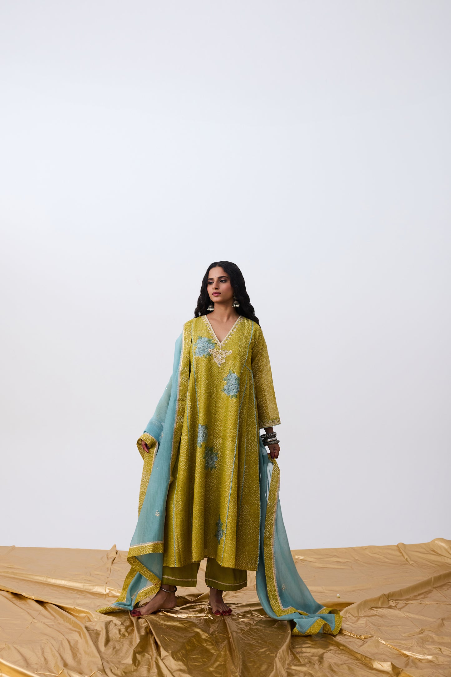 Nayaab Hand Block Printed Kurta Set