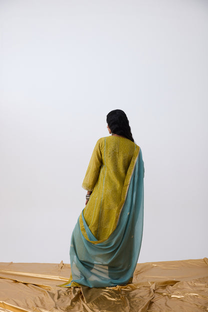 Nayaab Hand Block Printed Kurta Set