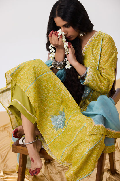 Nayaab Hand Block Printed Kurta Set