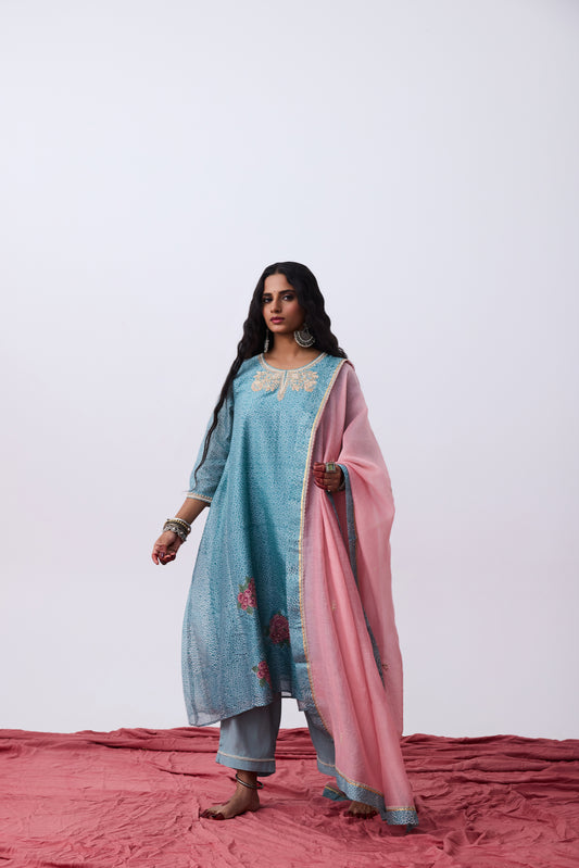 Adya Hand Block Printed Kurta Set