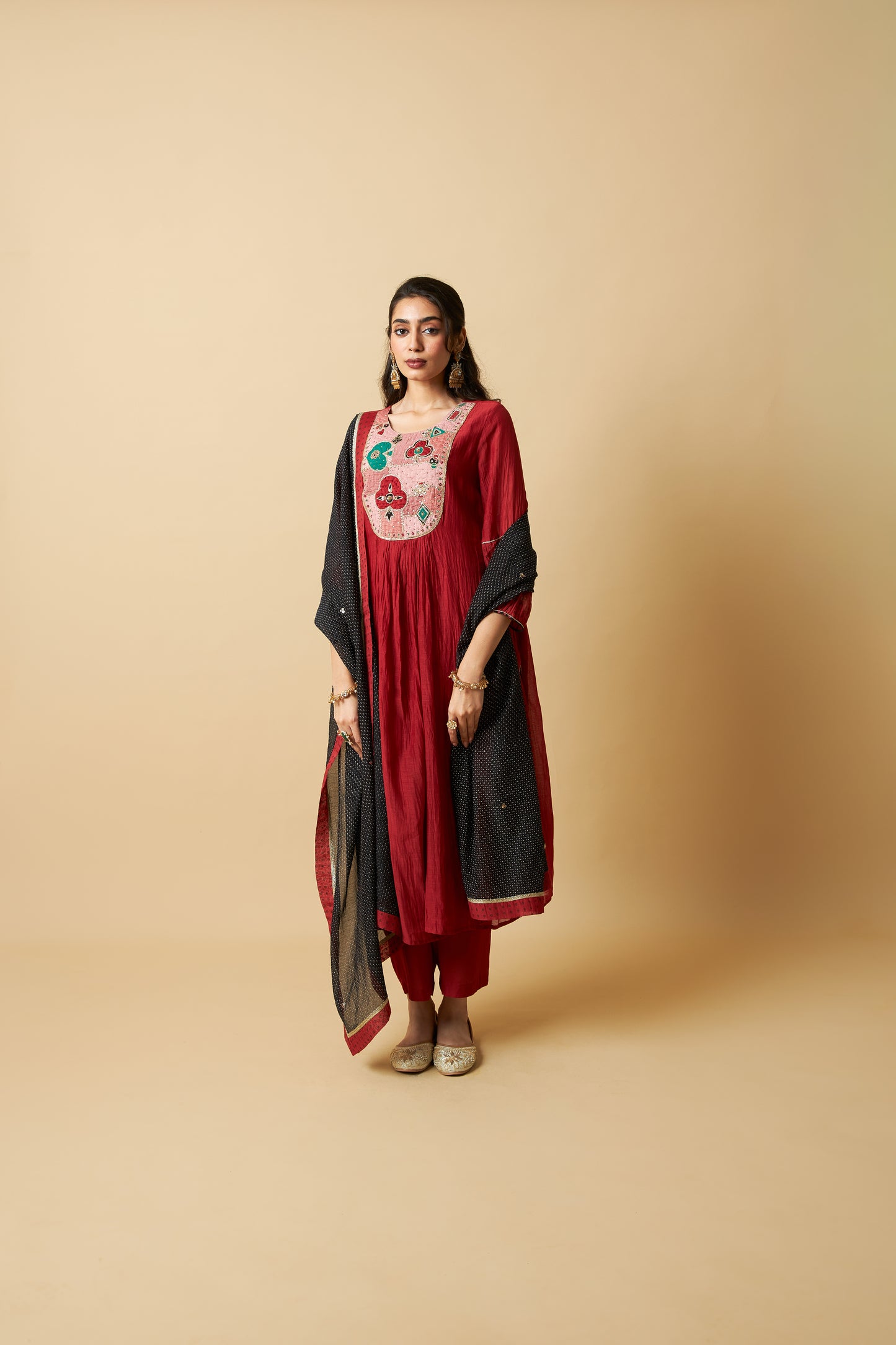 Kumkum Embroidered Dupatta