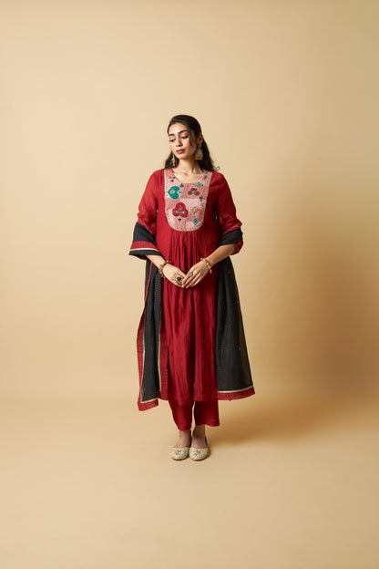 Kumkum Embroidered Dupatta