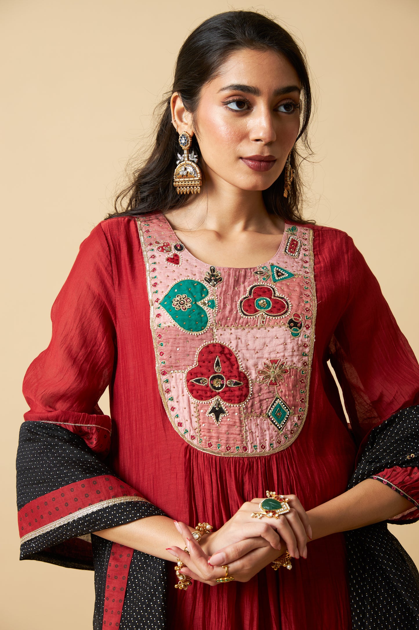 Kumkum Embroidered Dupatta
