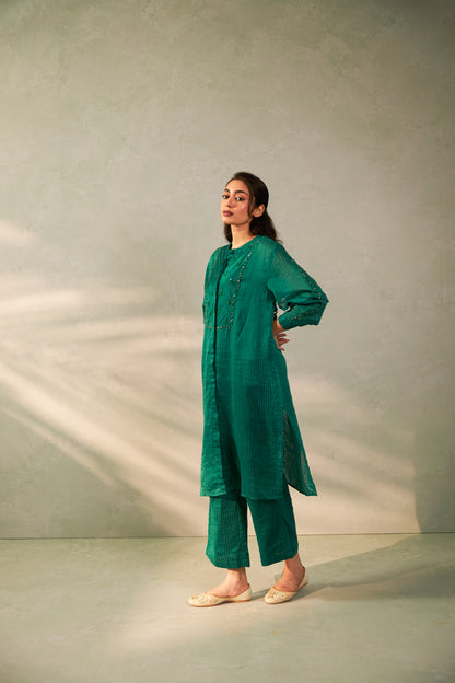Hariyali Bahaar Embroidered Tunic