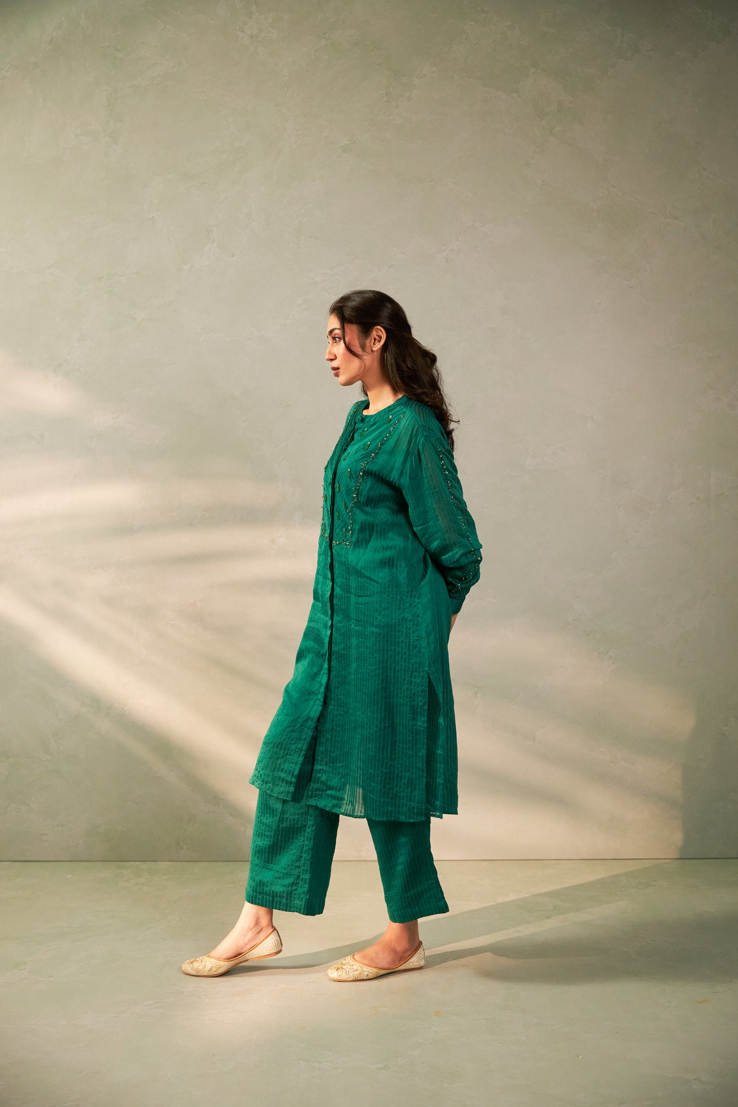 Hariyali Bahaar Embroidered Tunic