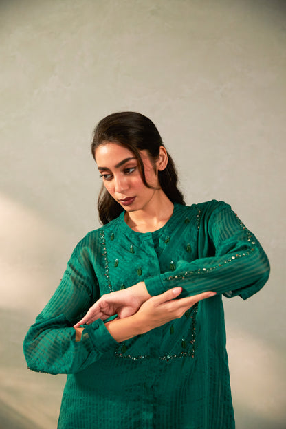 Hariyali Bahaar Embroidered Tunic