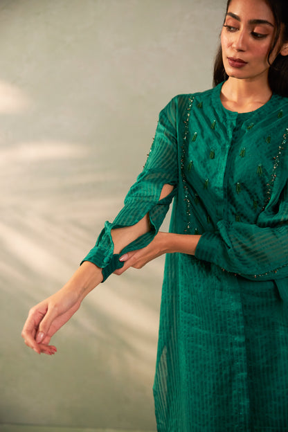 Hariyali Bahaar Embroidered Tunic