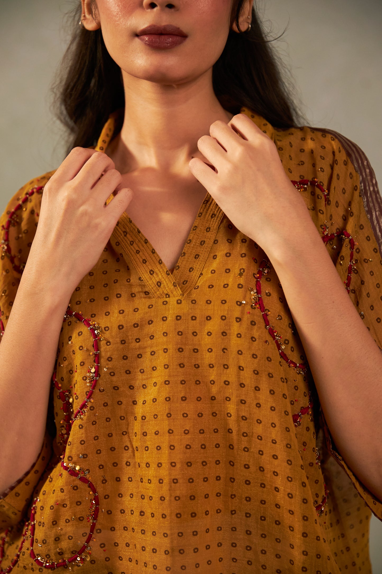 Kesar Noor Embroidered Top