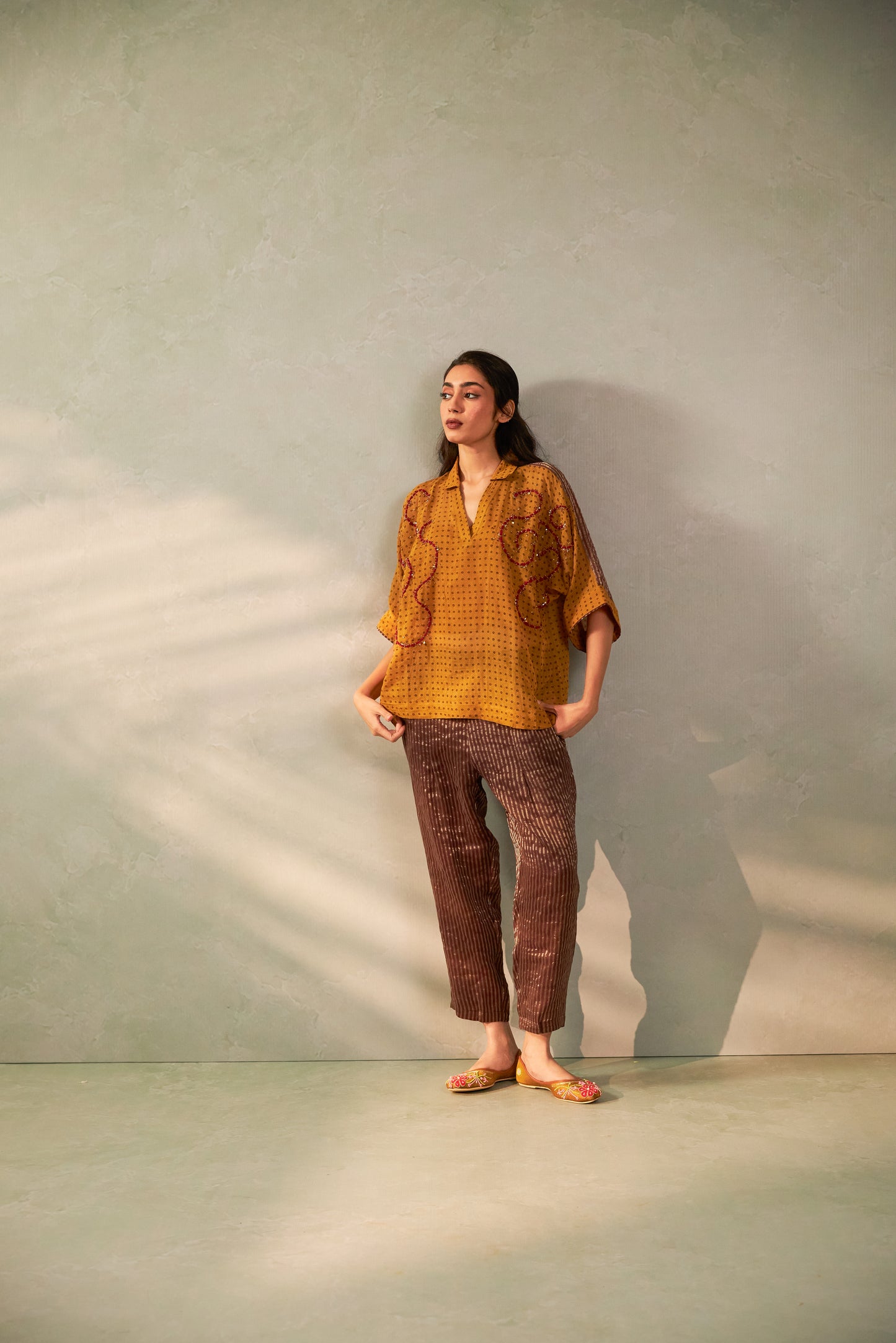 Kesar Noor Embroidered Top