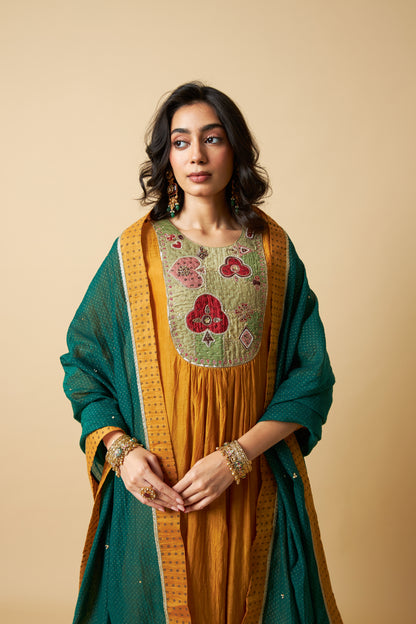 Genda Phool Embroidered Dupatta