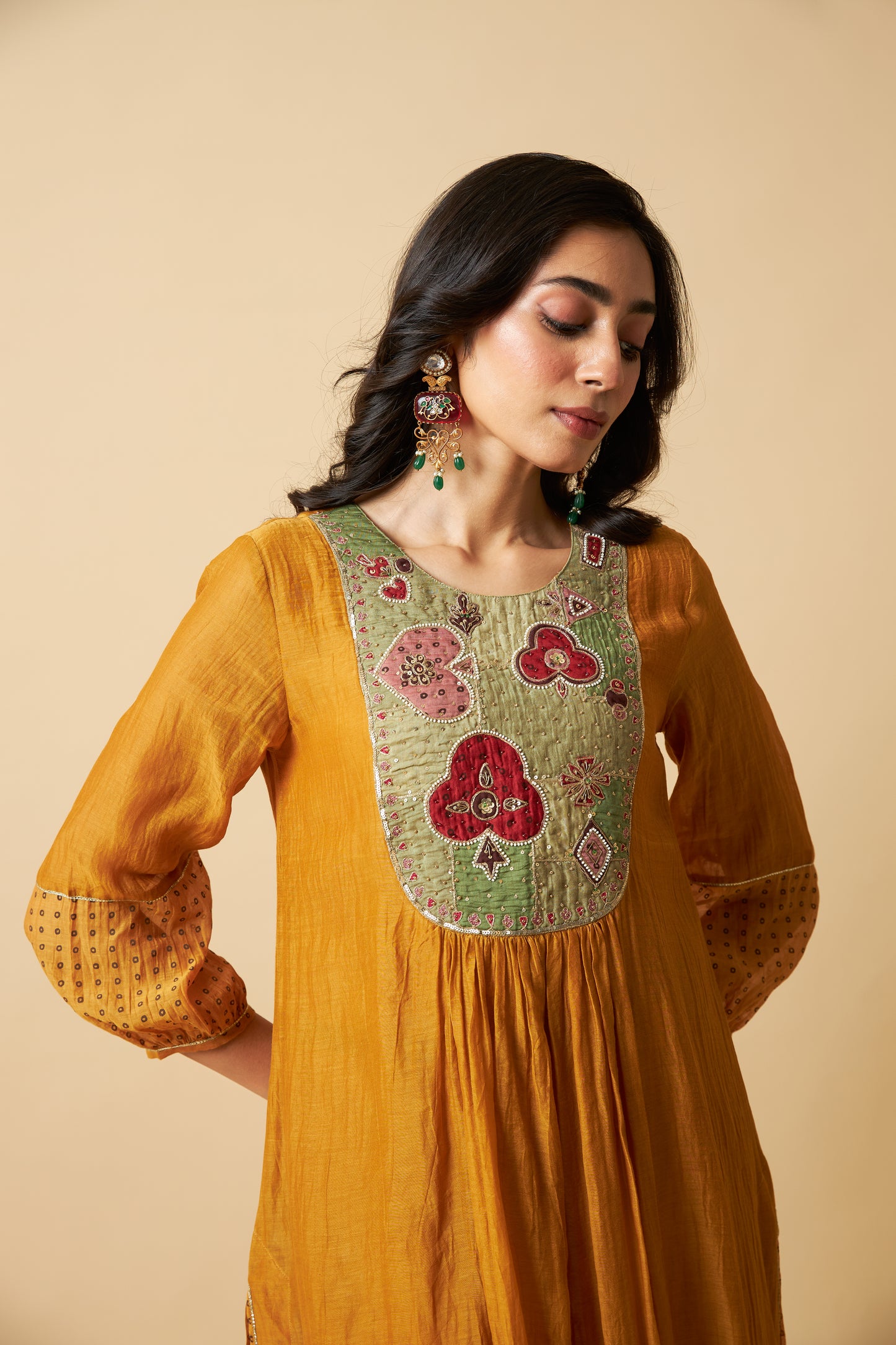 Genda Phool Embroidered Kurta Set- Set of 3
