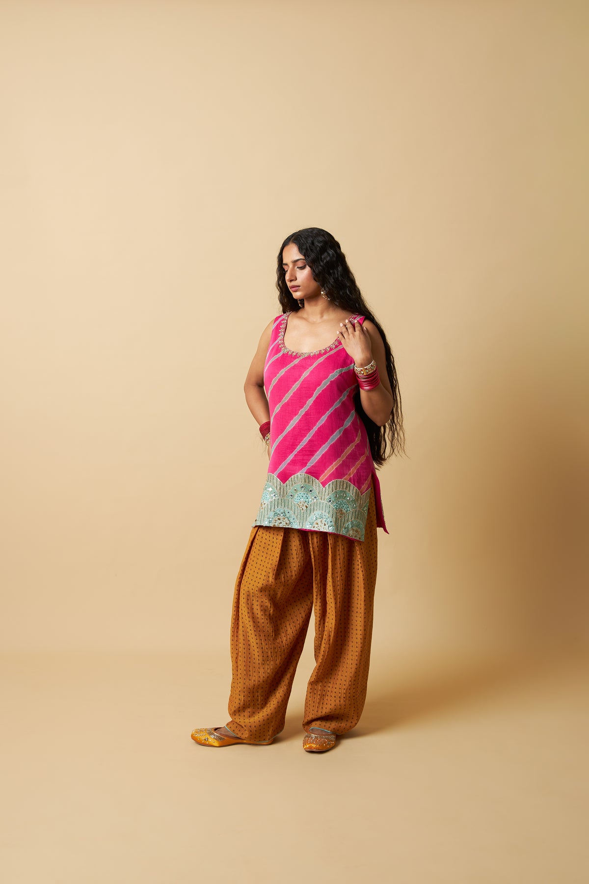 Rani Mastani Embroidered Kurta Set- Set of 3