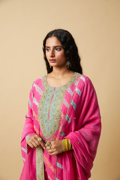 Gulnaar Gulabi Embroidered Dupatta