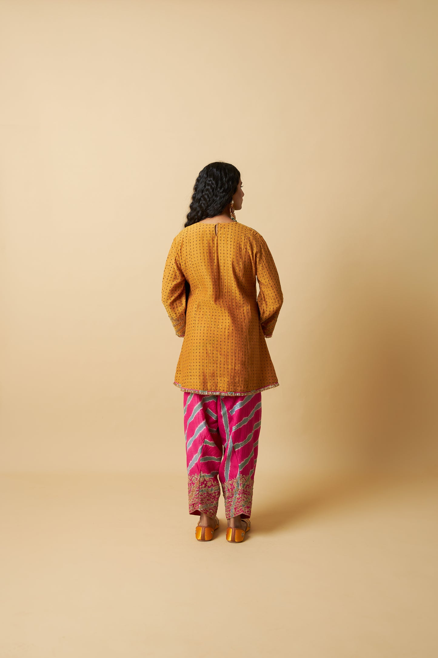Basanti Bahaar Embroidered Kurta