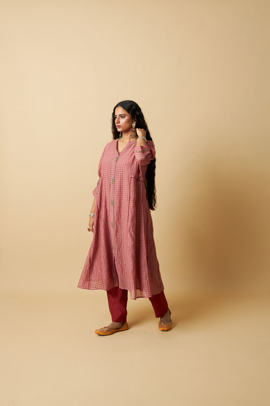 Gulabi Koyal Embroidered Tunic