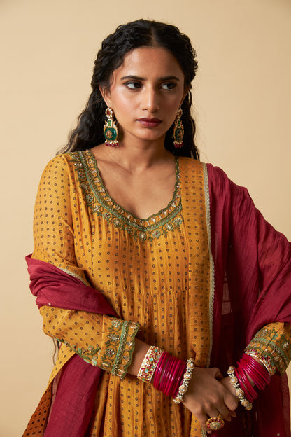 Madhubala Embroidered Kurta Set- Set of 3
