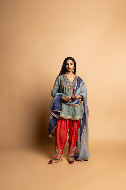 Raunaq embroidered dupatta