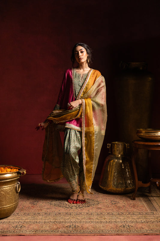 Noor embroidered kurta set