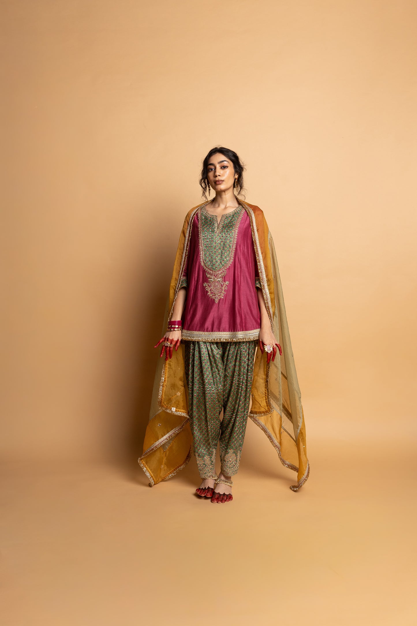 Noor embroidered kurta set