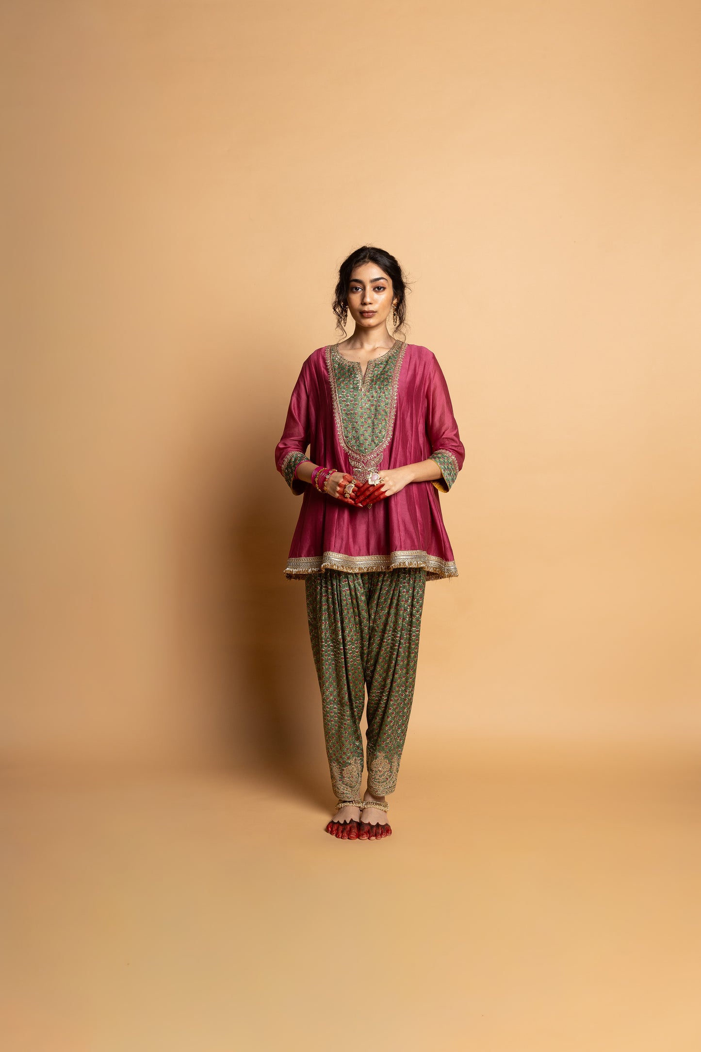 Noor embroidered kurta set