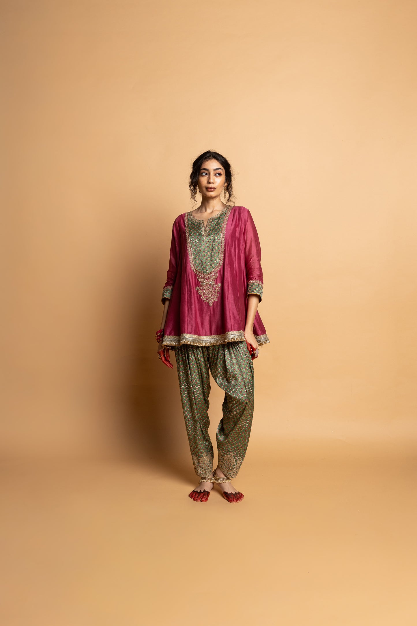 Noor embroidered kurta set