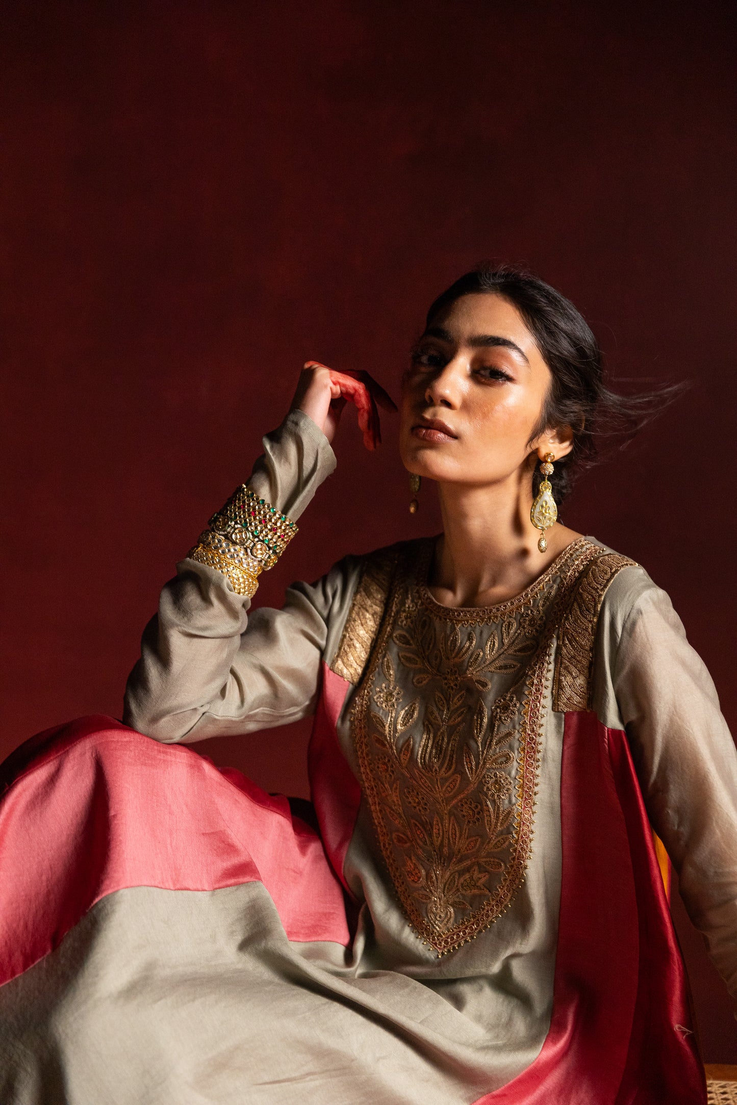 Kanaklata embroidered kurta