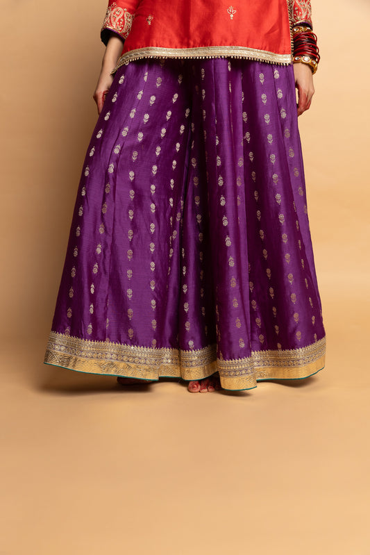 Hemangi sharara- Purple