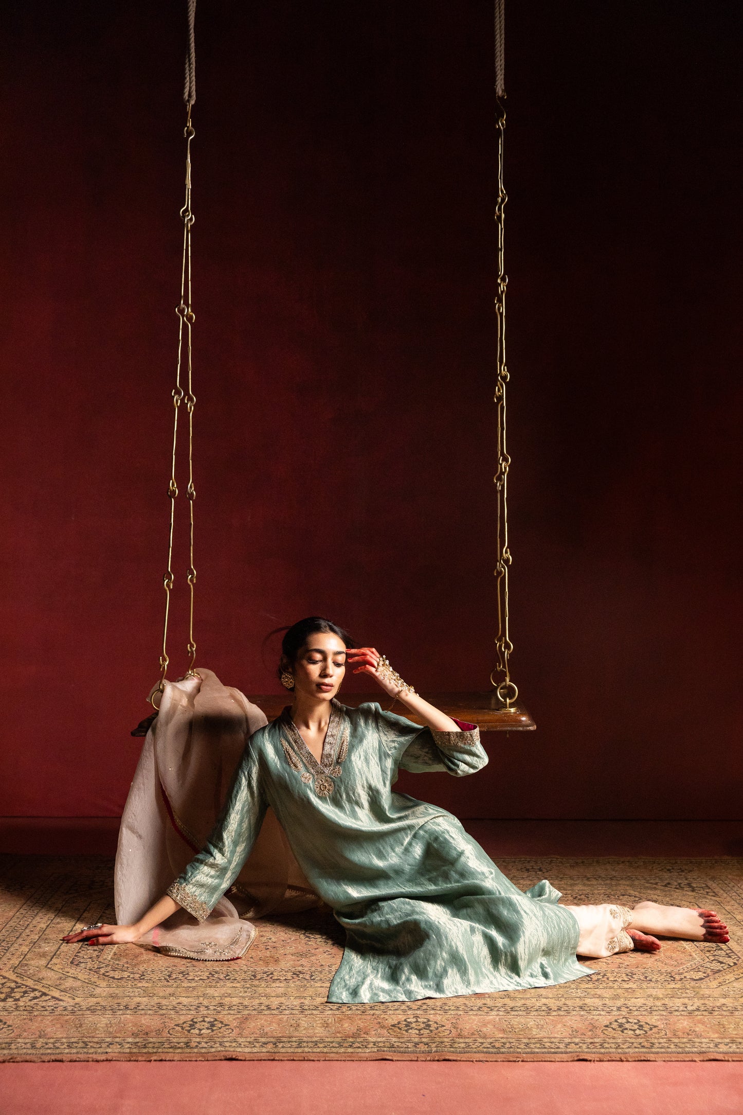 Zeb-e-Taj embroidered kurta set