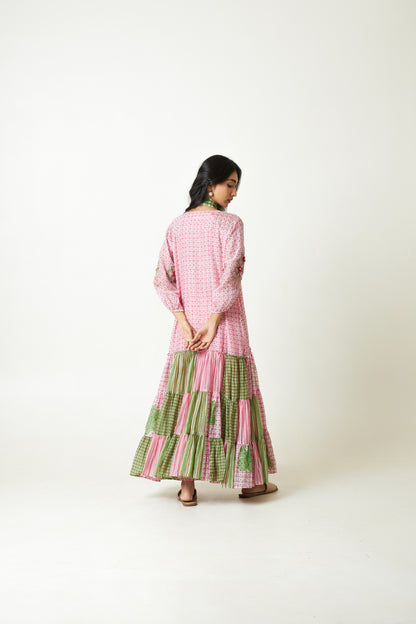 Daylily Block Printed Dress