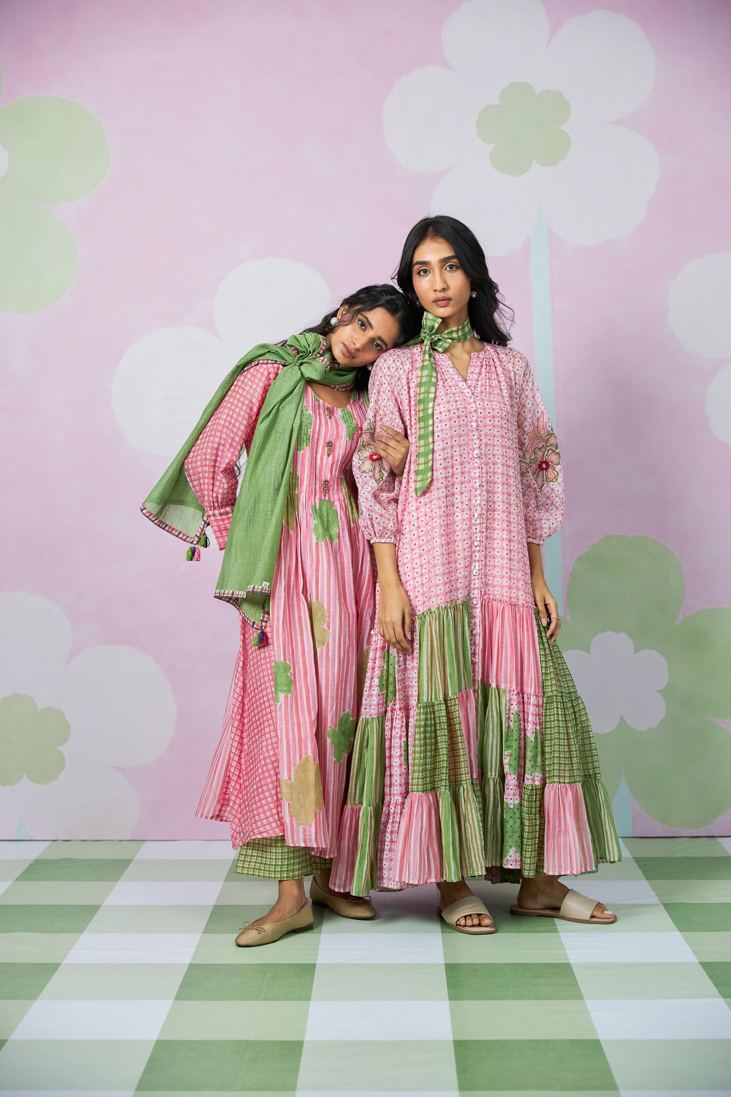 Daylily Block Printed Dress
