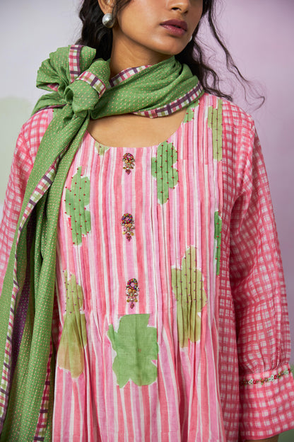 Cherry Blossom Block printed kurta