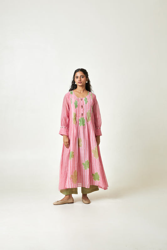 Cherry Blossom Block printed kurta