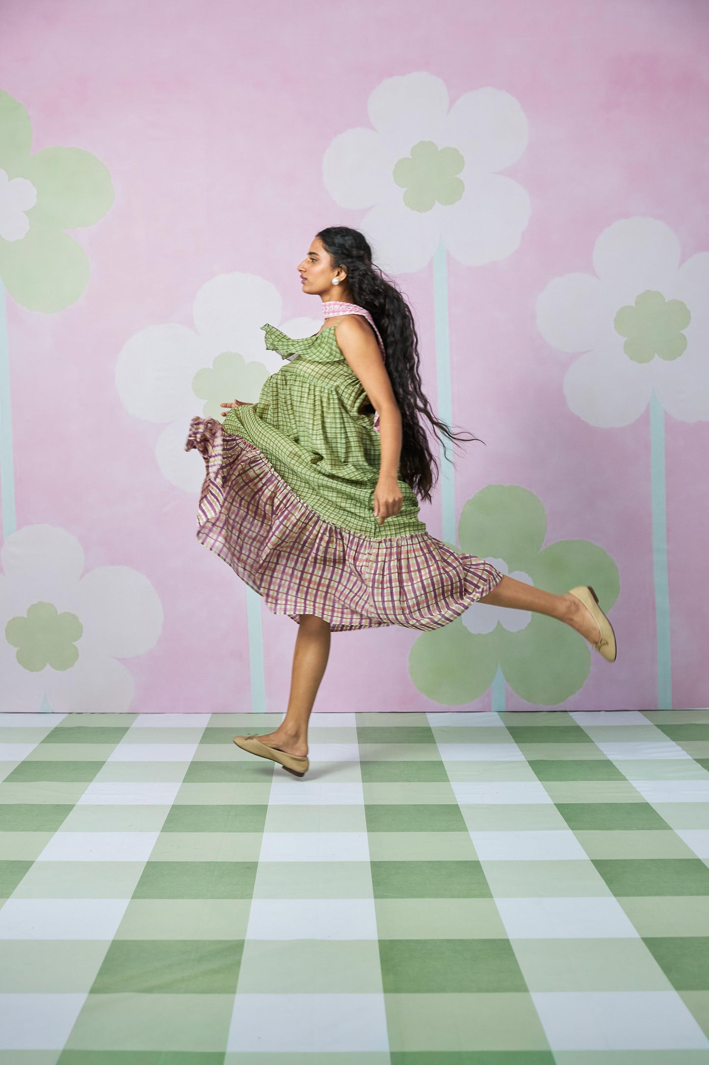 Meadow Glow Block Printed Dress