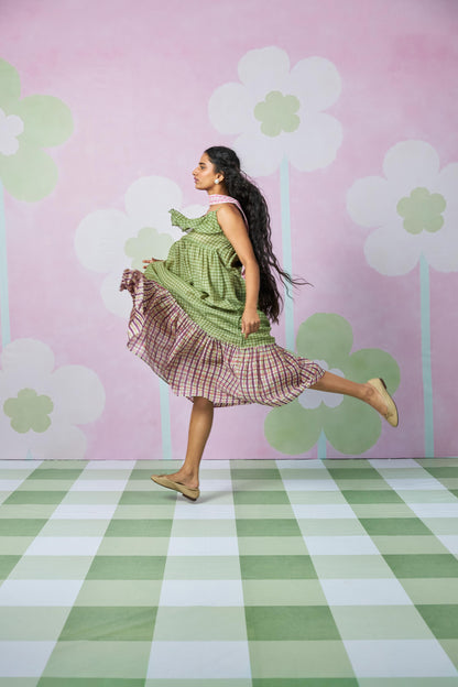 Meadow Glow Block Printed Dress