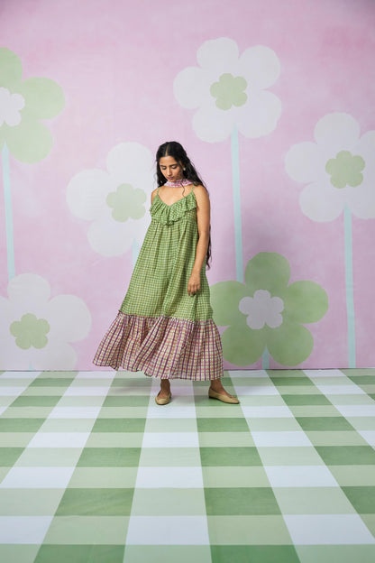 Meadow Glow Block Printed Dress