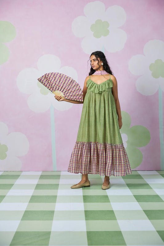 Meadow Glow Block Printed Dress