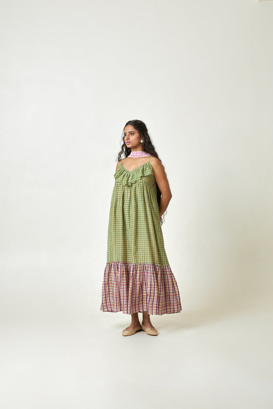 Meadow Glow Block Printed Dress