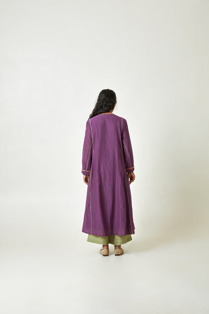 Grape Sun Embroidered kurta set- Set of 3