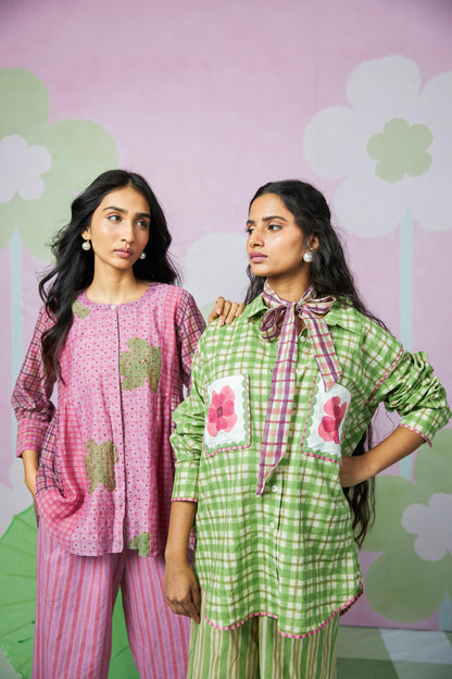 Coconut Grove Block Printed Shirt