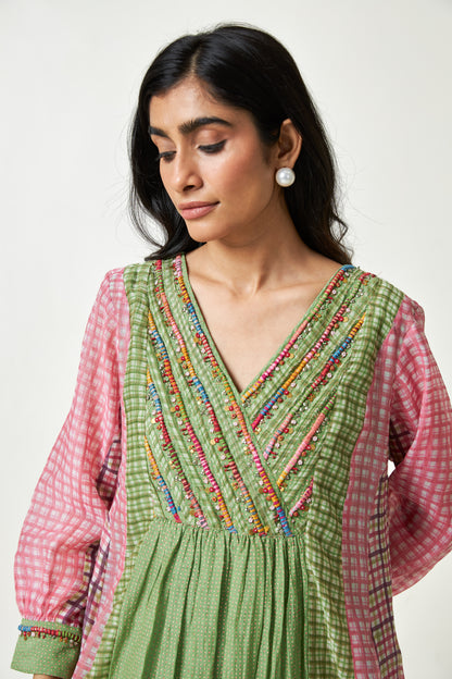 Roseglow Embroidered kurta set- Set of 3