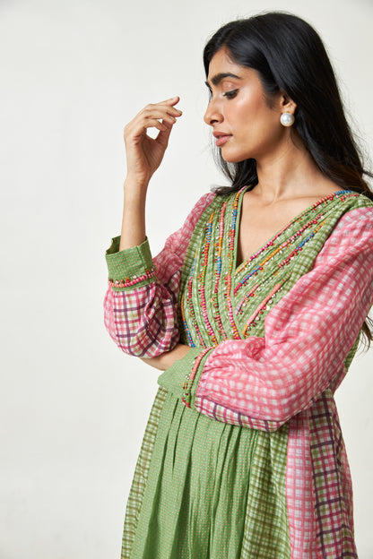 Roseglow Embroidered kurta set- Set of 3