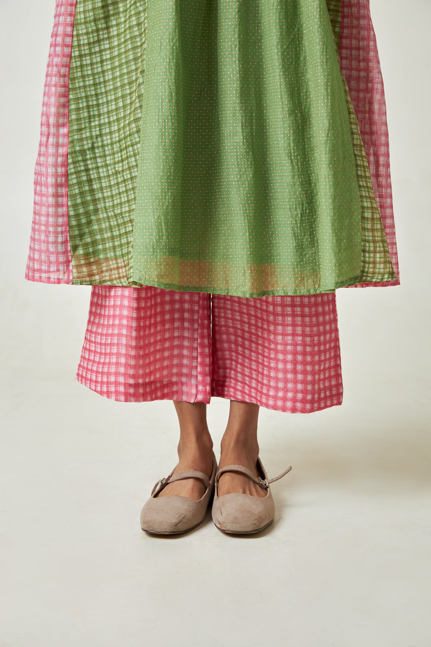 Roseglow Block Printed Pants