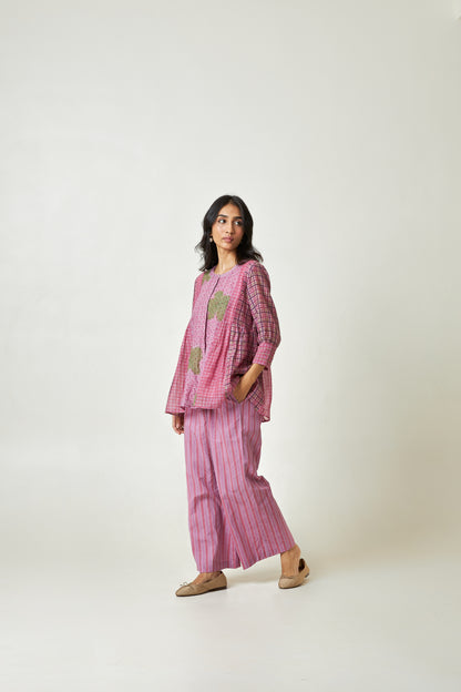 Holiday Mood Block Printed Pants